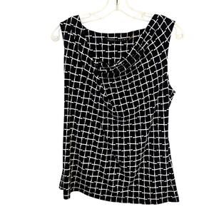 Ivanka Trump Medium Women's Black Top Shirt Blouse Misses Size 8 10 M